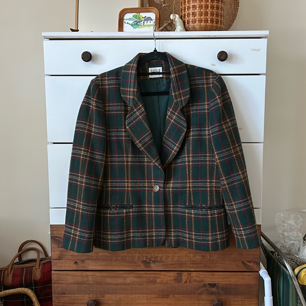 Vintage Plaid Women’s Blazer